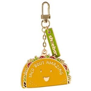 Shoebox Taco Keychain "Taco 'Bout Amazing" Hallmark Charm Decor